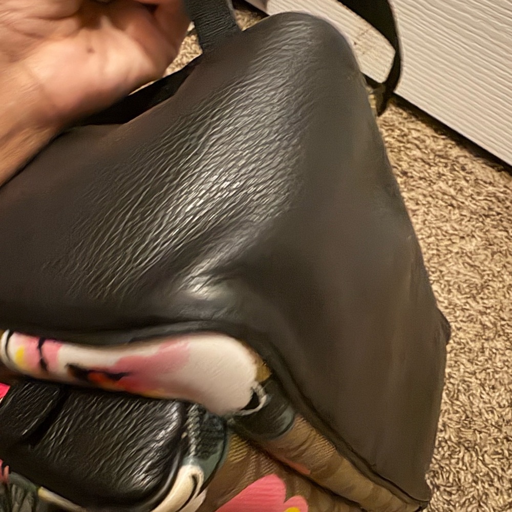 Coach Floral Print Signature Backpack - Picture 10 of 11